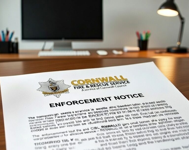 An image showing an enforcement notice.